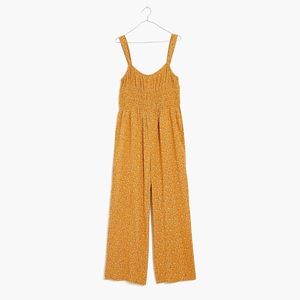 Madewell Sophia Tank Wide-Leg Jumpsuit in Florentine Floral XL nwt Elastic Waist